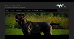 Desktop Screenshot of mastinimayhem.com